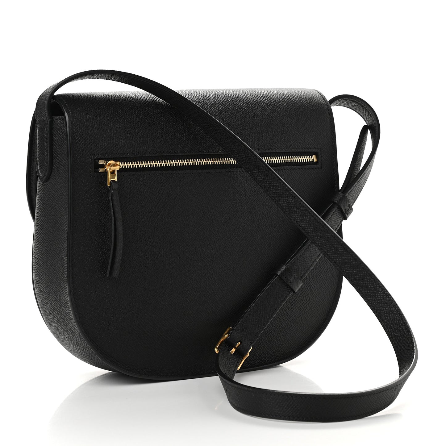 Grained Calfskin Compact Trotteur Black