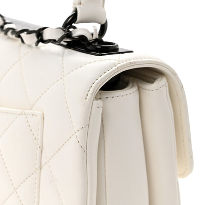 Chanel Lambskin Quilted Small Trendy CC Dual Handle Flap Bag White 12 of 13