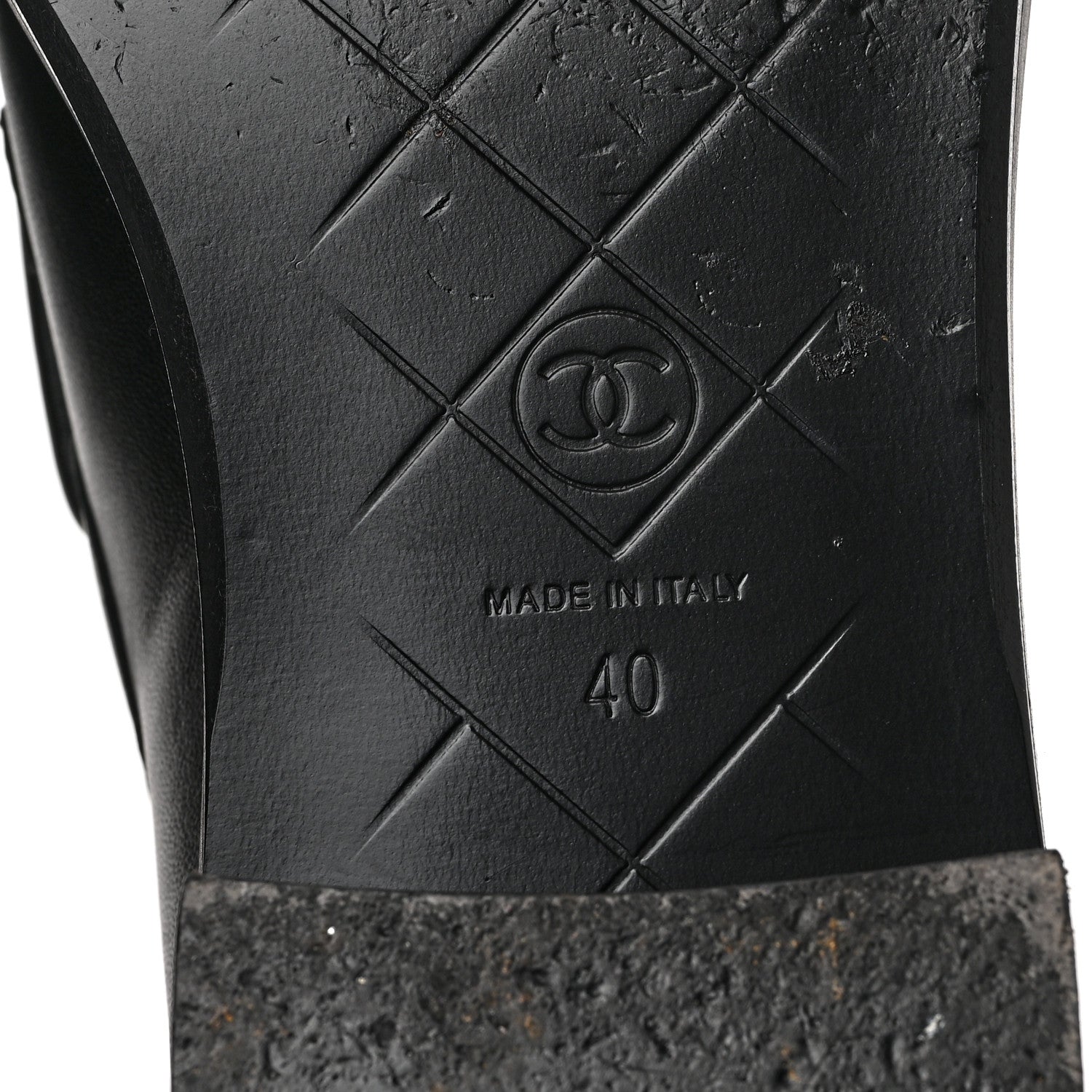 Chanel Lambskin Quilted CC Turnlock Loafers 40 Black 6 of 9