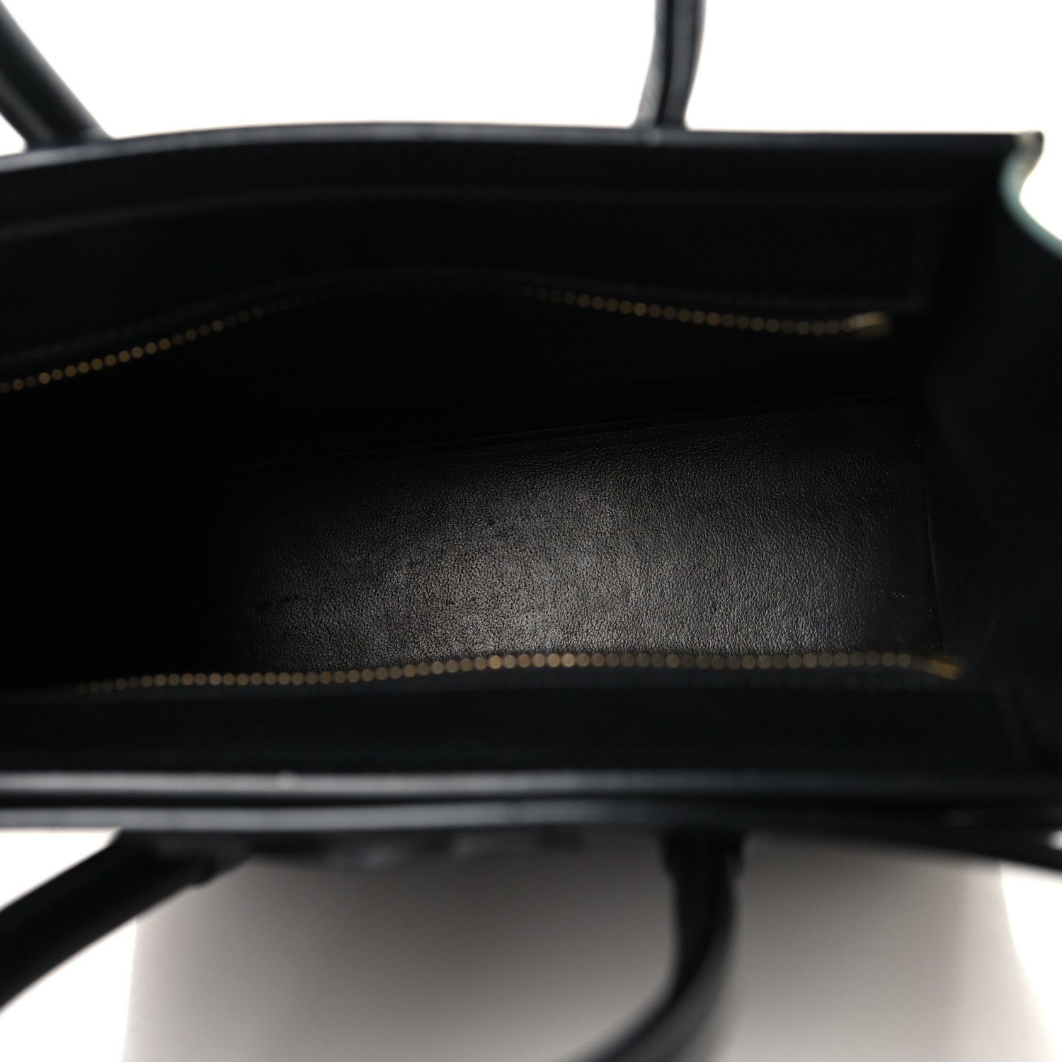 Celine Baby Grained Calfskin Nano Tri-Color Luggage Zinc Almond 5 of 12