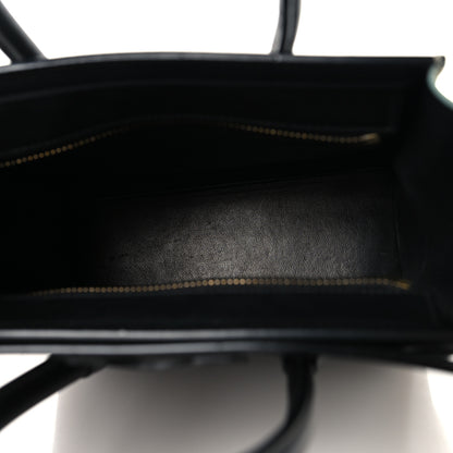 Celine Baby Grained Calfskin Nano Tri-Color Luggage Zinc Almond 5 of 12