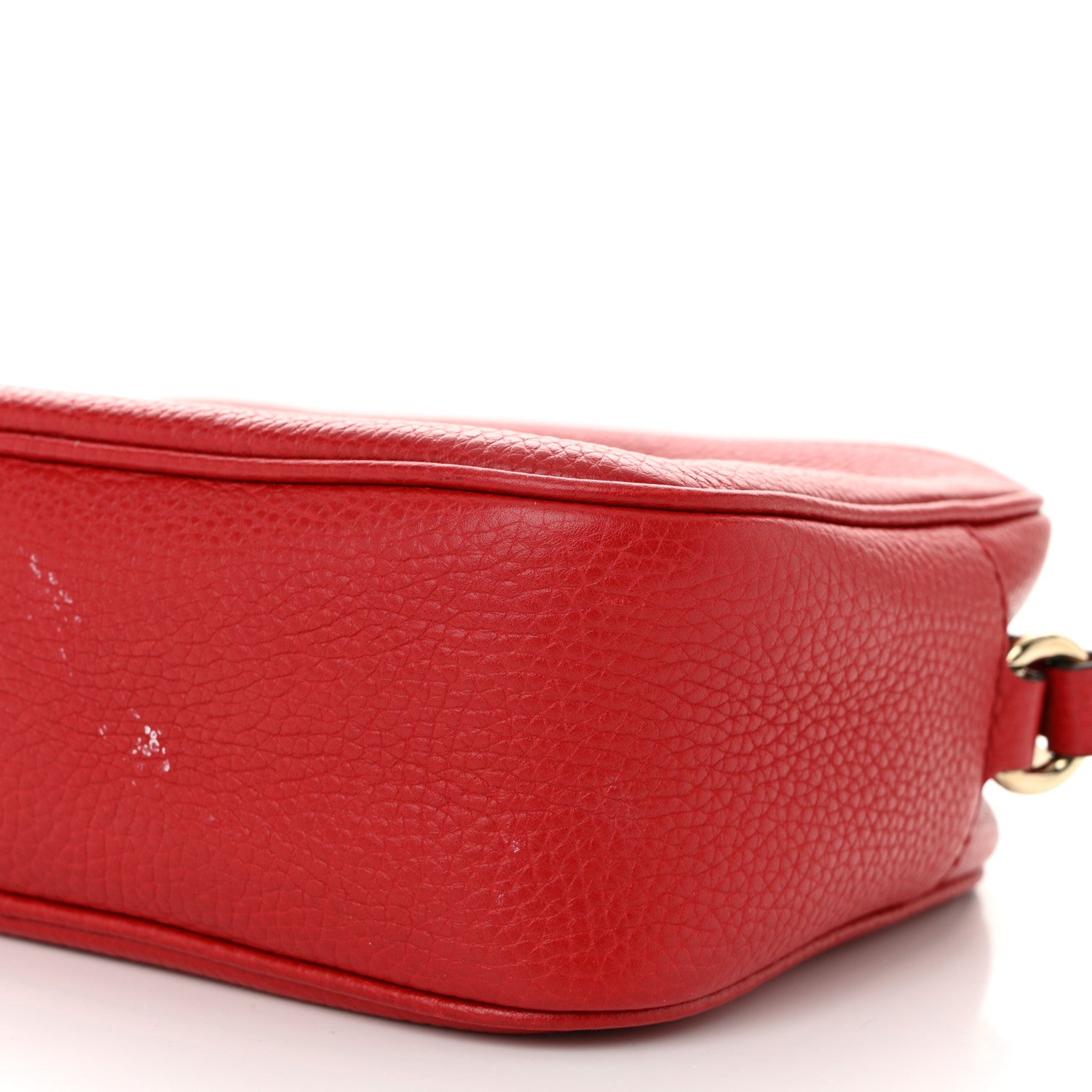 Gucci Pebbled Calfskin Small Soho Disco Bag Vibrant Red 10 of 12