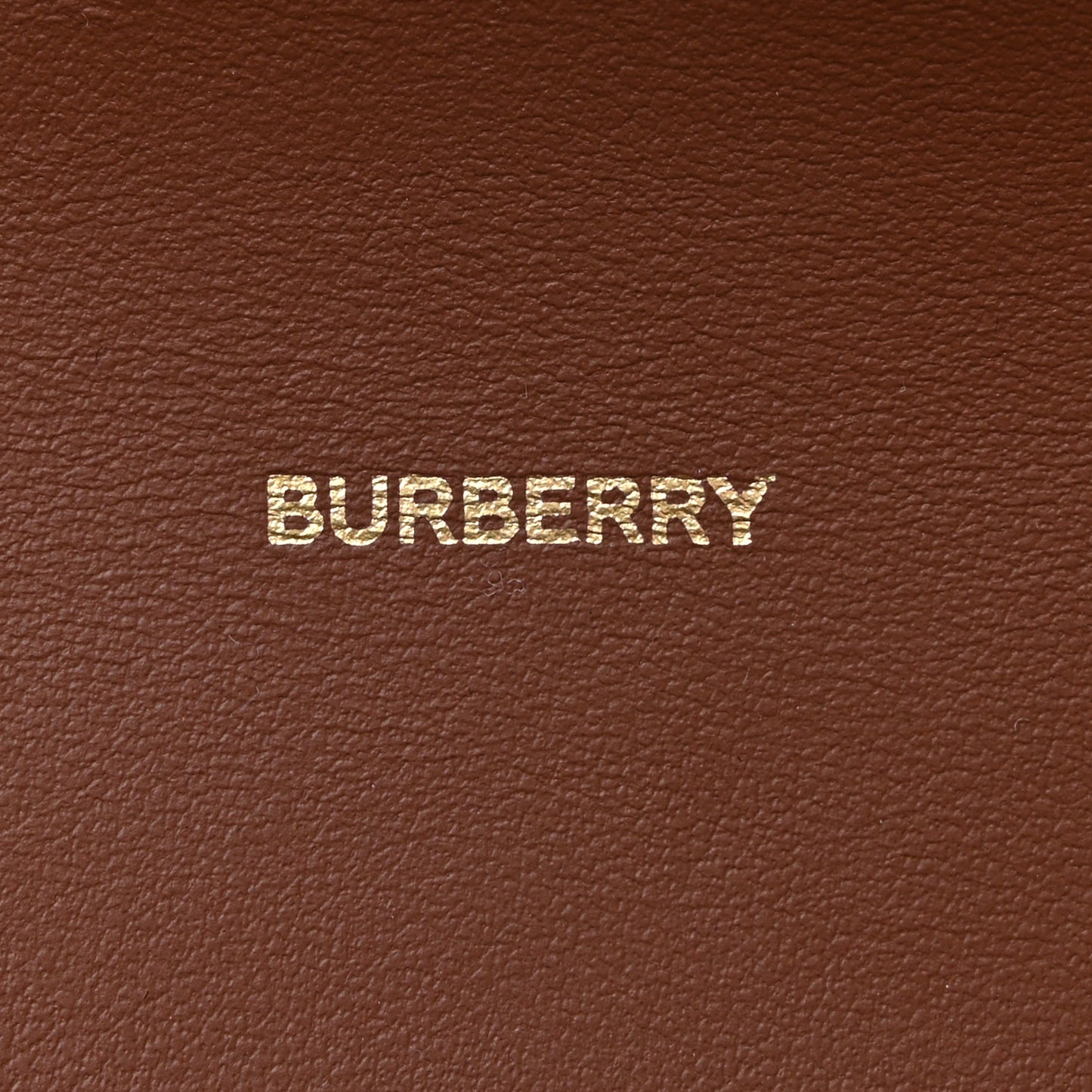 Vintage Check Grain Calfskin Halton Wallet Tan