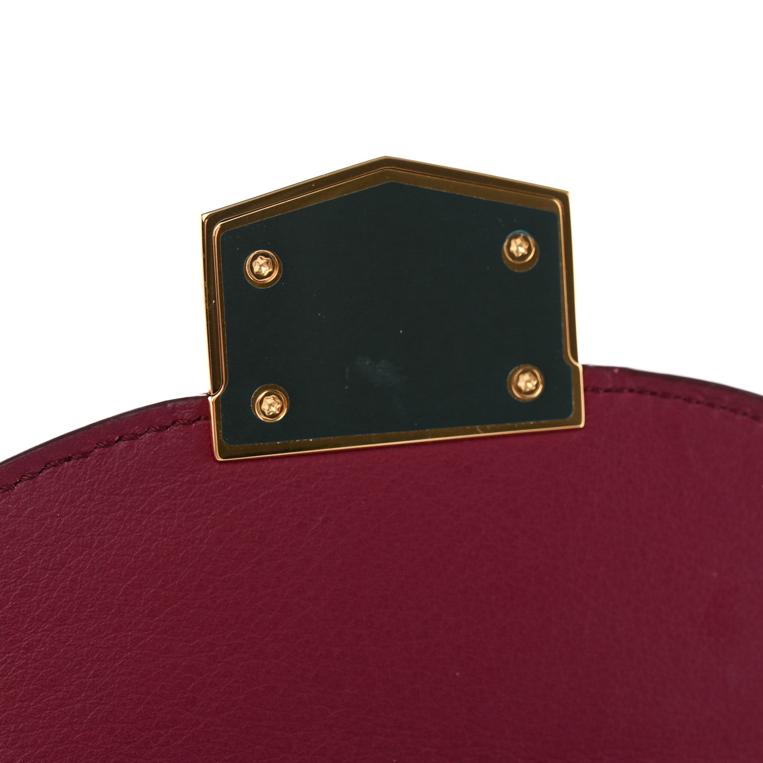 Celine Grained Calfskin Medium Trotteur Multifunction Flap Wallet Plum 11 of 15