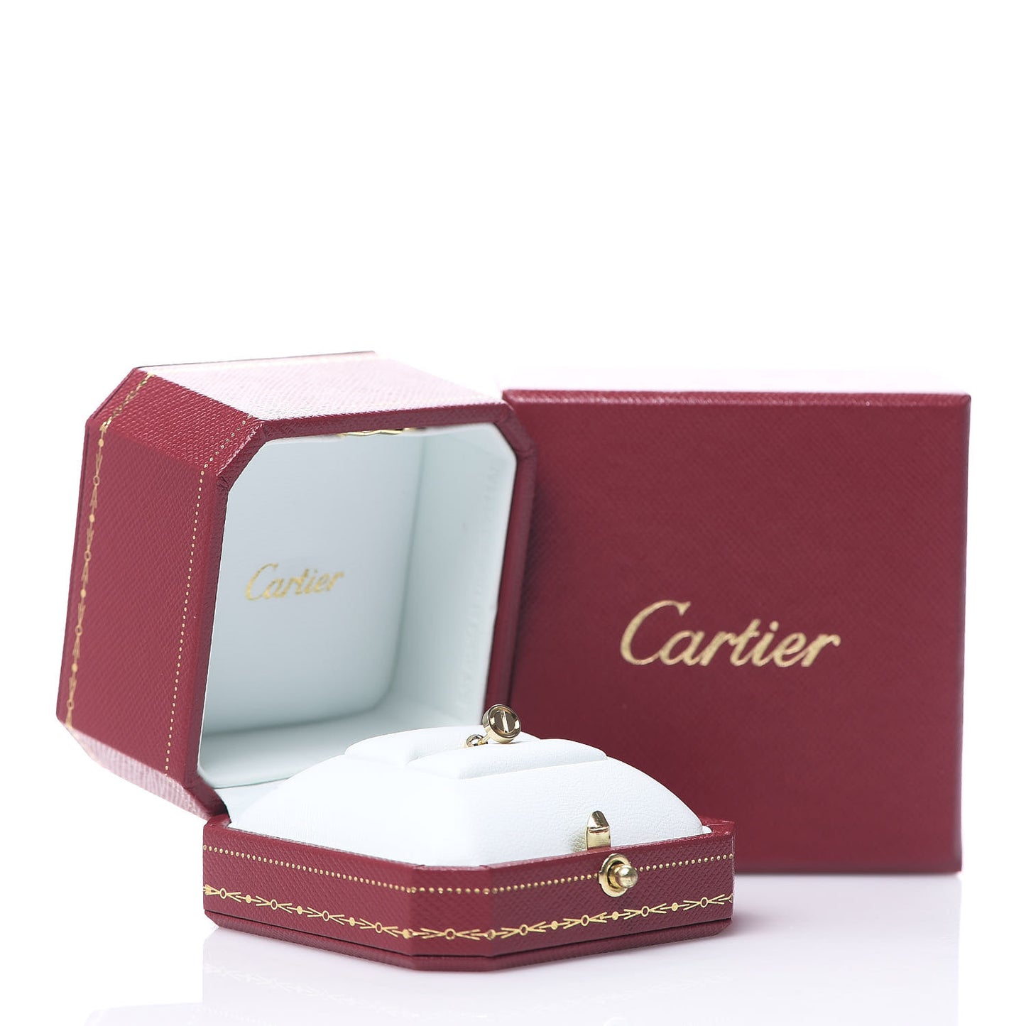 18K Yellow Gold LOVE Single Earring
