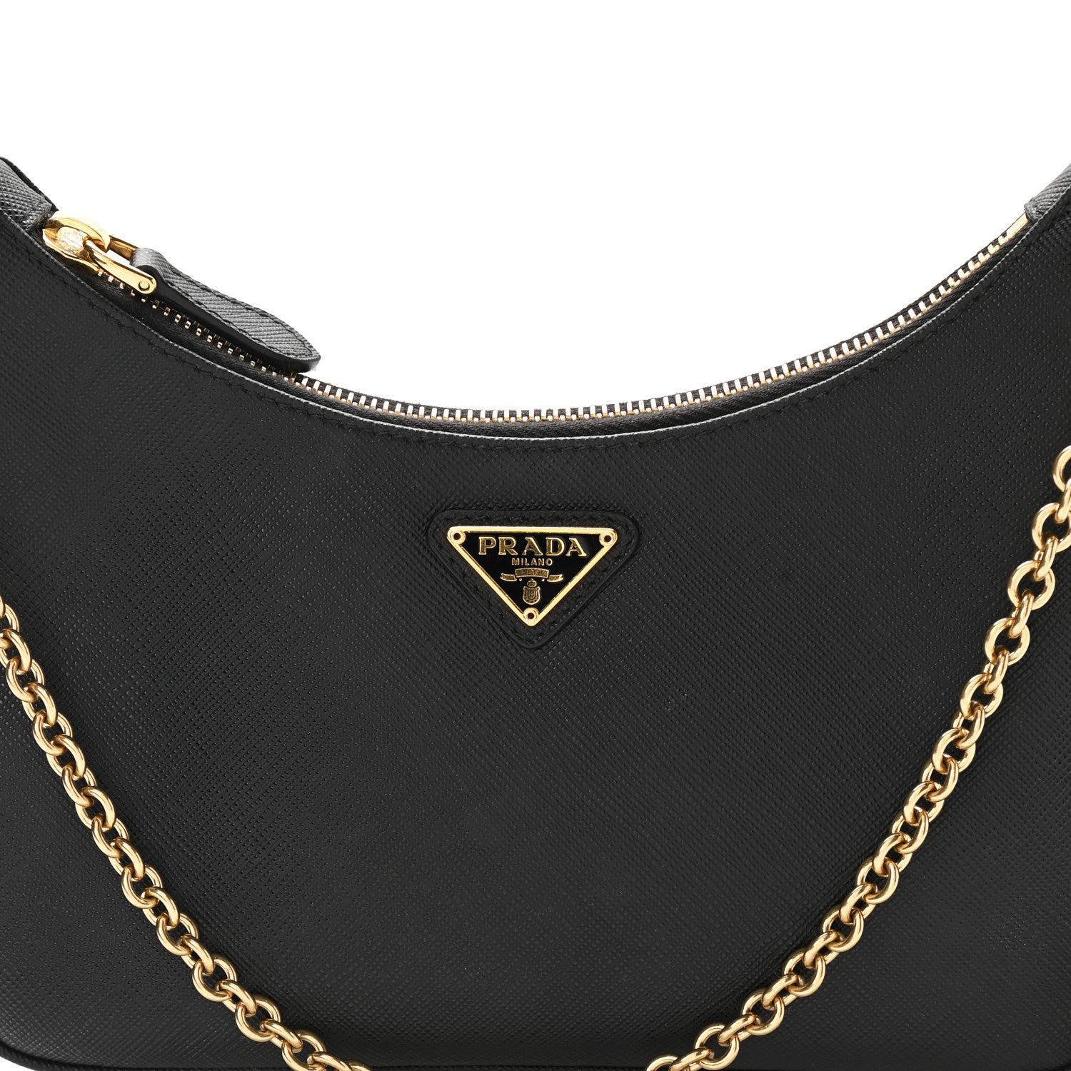 Prada Saffiano Lux Re-Edition 2005 Shoulder Bag Black 9 of 13