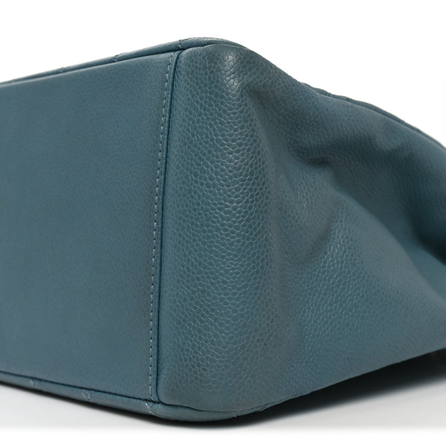 Chanel Caviar Quilted Grand Shopping Tote GST Blue 10 of 14