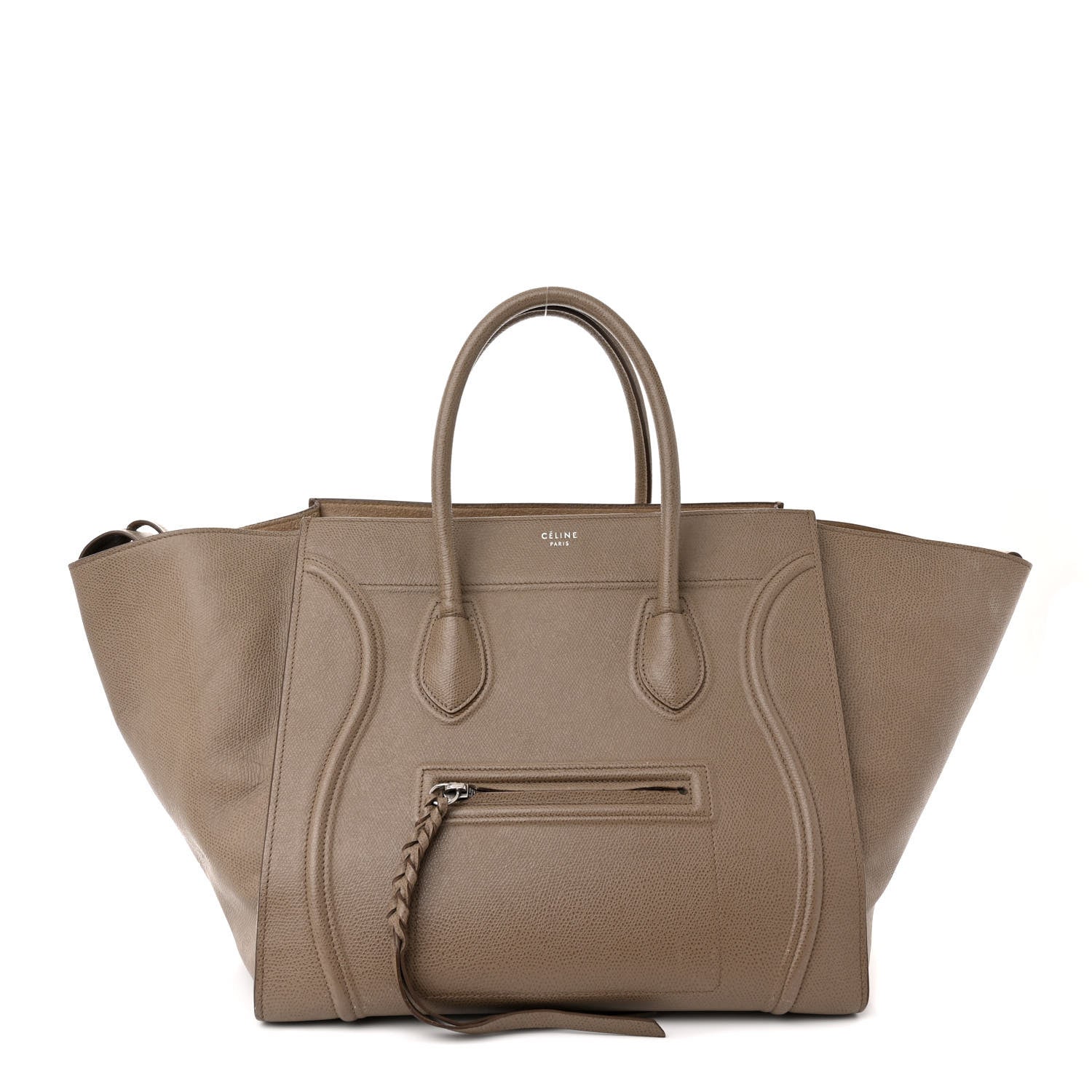 Celine Grained Calfskin Medium Phantom Luggage Taupe 1 of 22