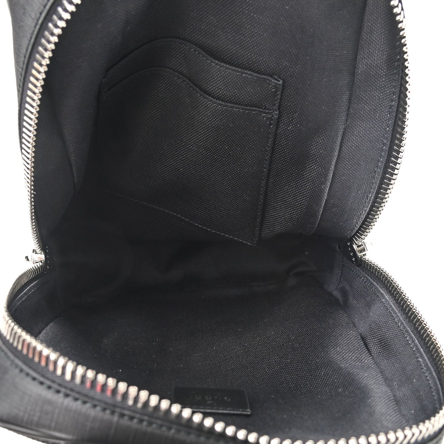 GG Supreme Monogram Web Belt Bag Black Grey