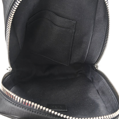Gucci GG Supreme Monogram Web Belt Bag Black Grey 5 of 9