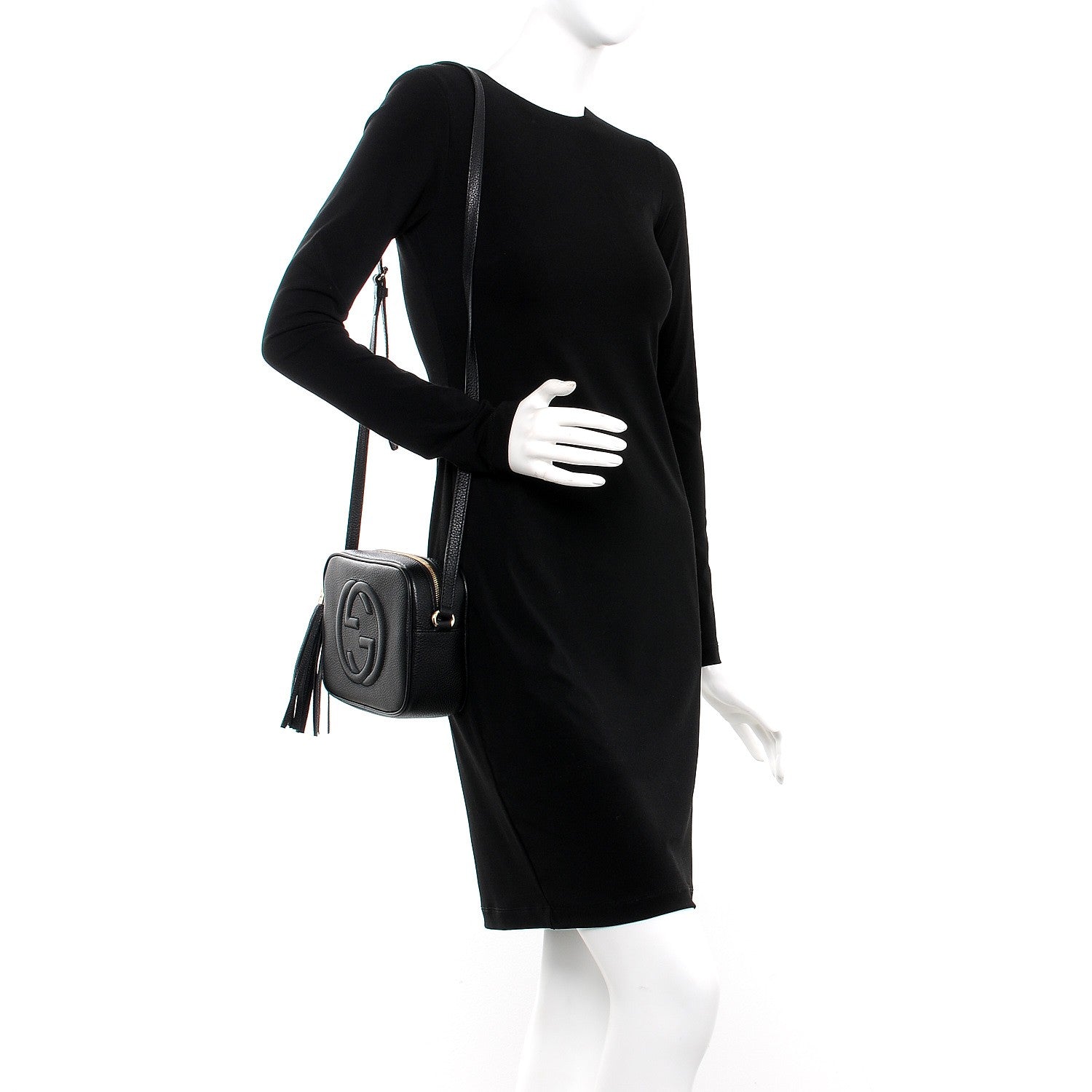 Gucci Pebbled Calfskin Small Soho Disco Bag Black 2 of 7