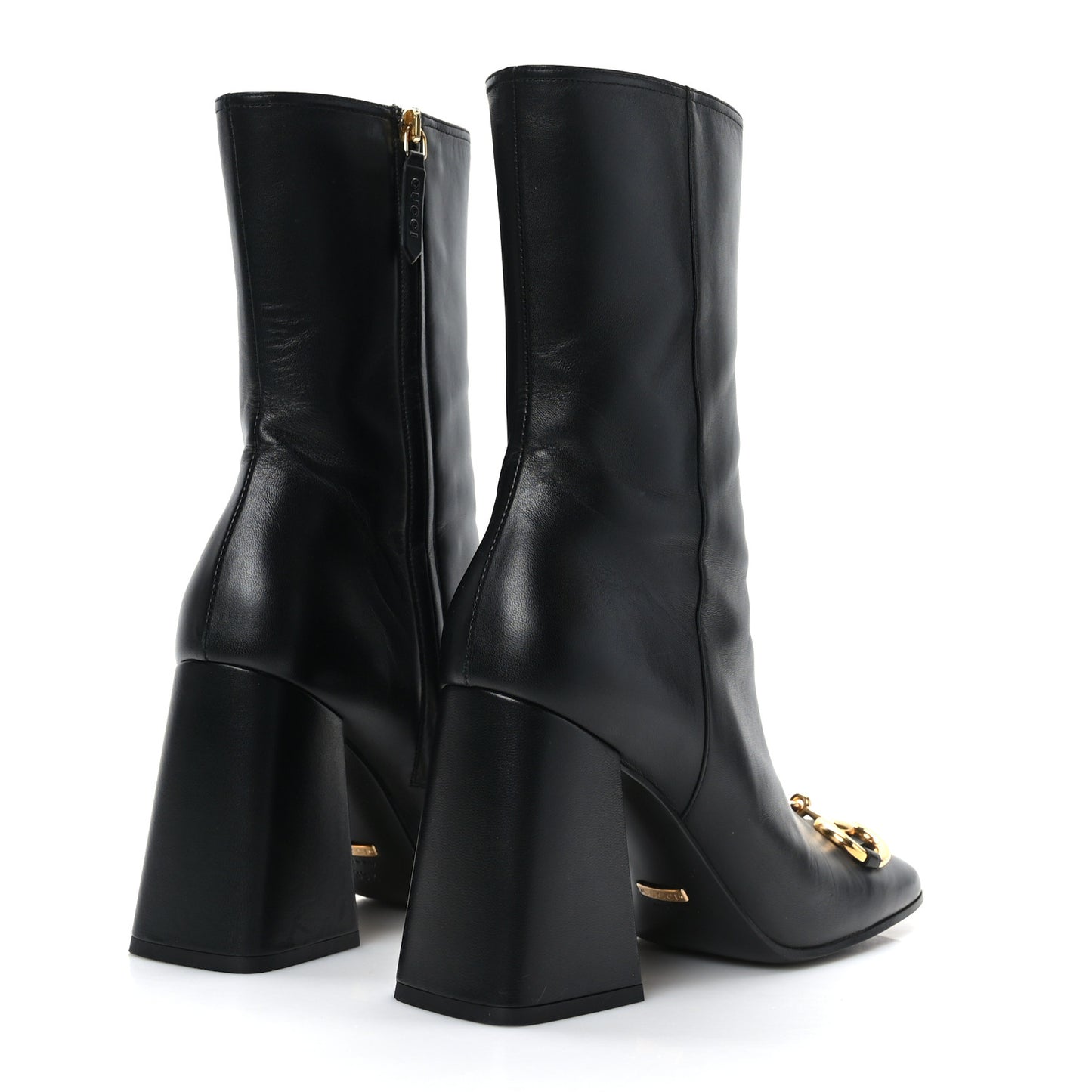 Nappa Horsebit Ankle Boots 39.5 Black