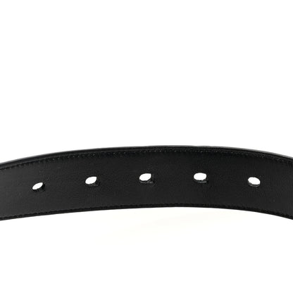 Saint Laurent Smooth Calfskin Monogram Square Buckle Belt 90 36 Black 4 of 4