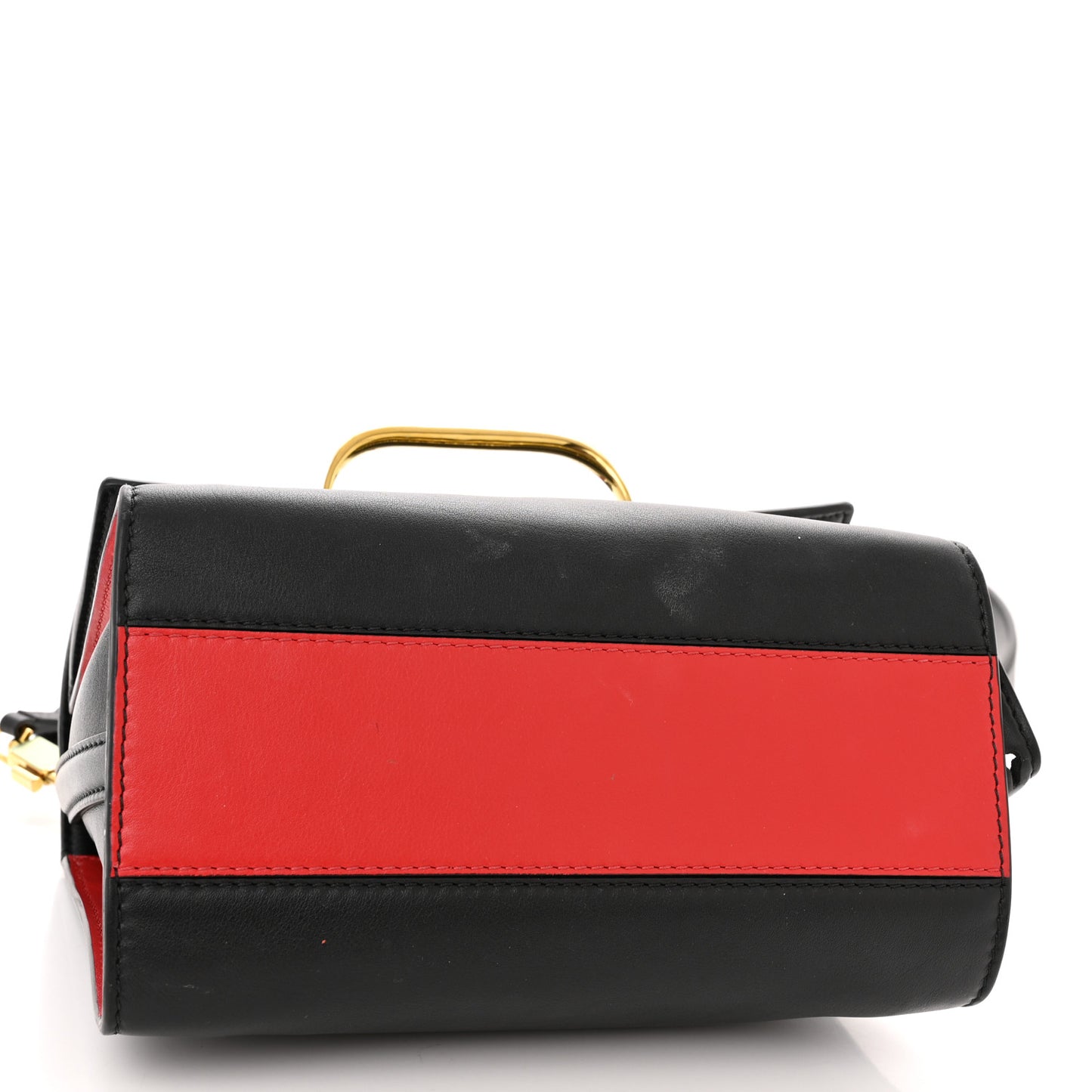 Calfskin The Small Story Bag Black Red