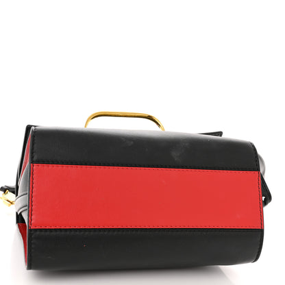 Alexander McQueen Calfskin The Small Story Bag Black Red 4 of 14