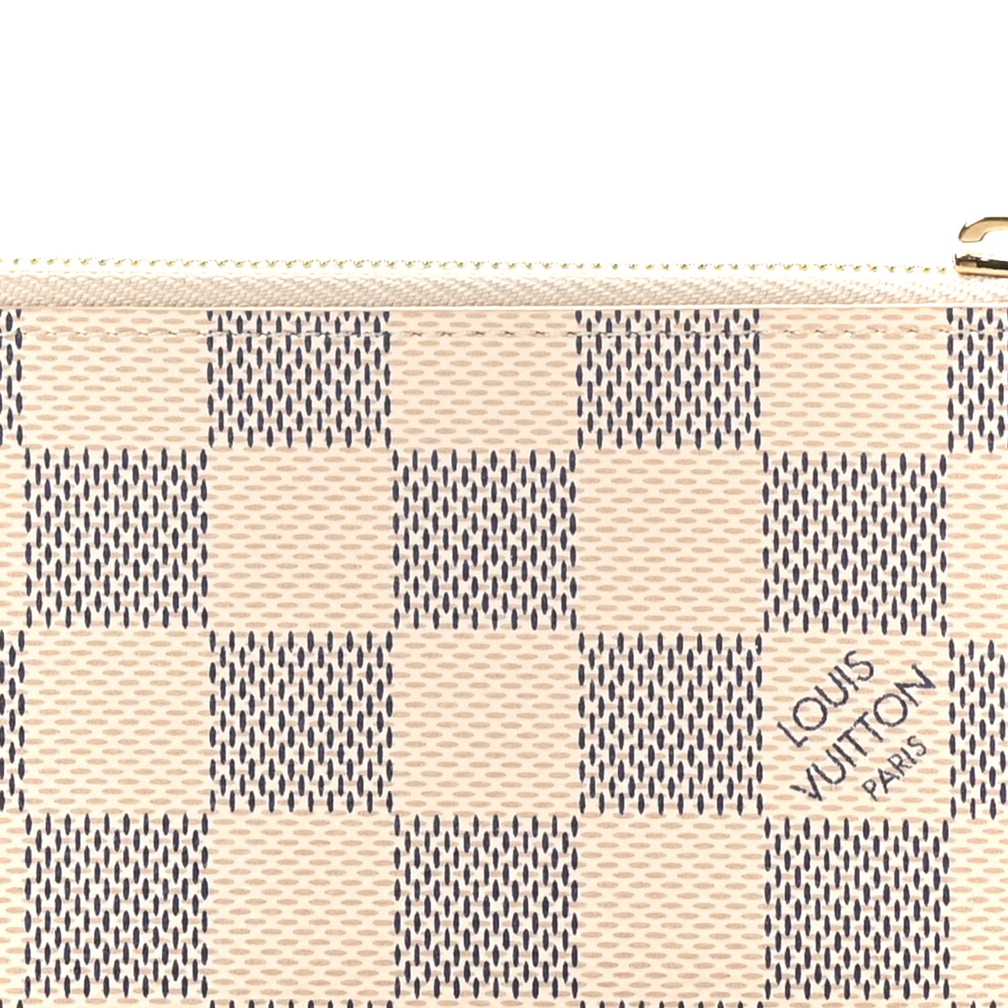 Damier Azur Zipped Romy Card Holder  Rose Ballerine