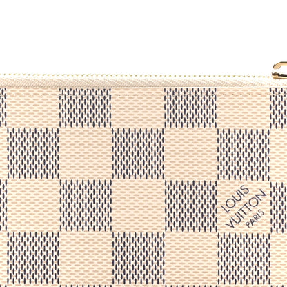 Louis Vuitton Damier Azur Zipped Romy Card Holder  Rose Ballerine 7 of 7