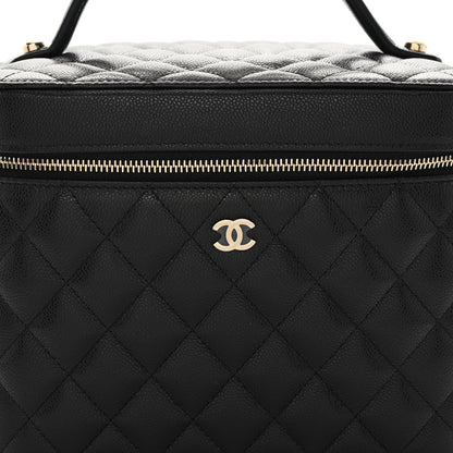 Chanel Caviar Quilted Large Vanity Pouch Black 10 of 13