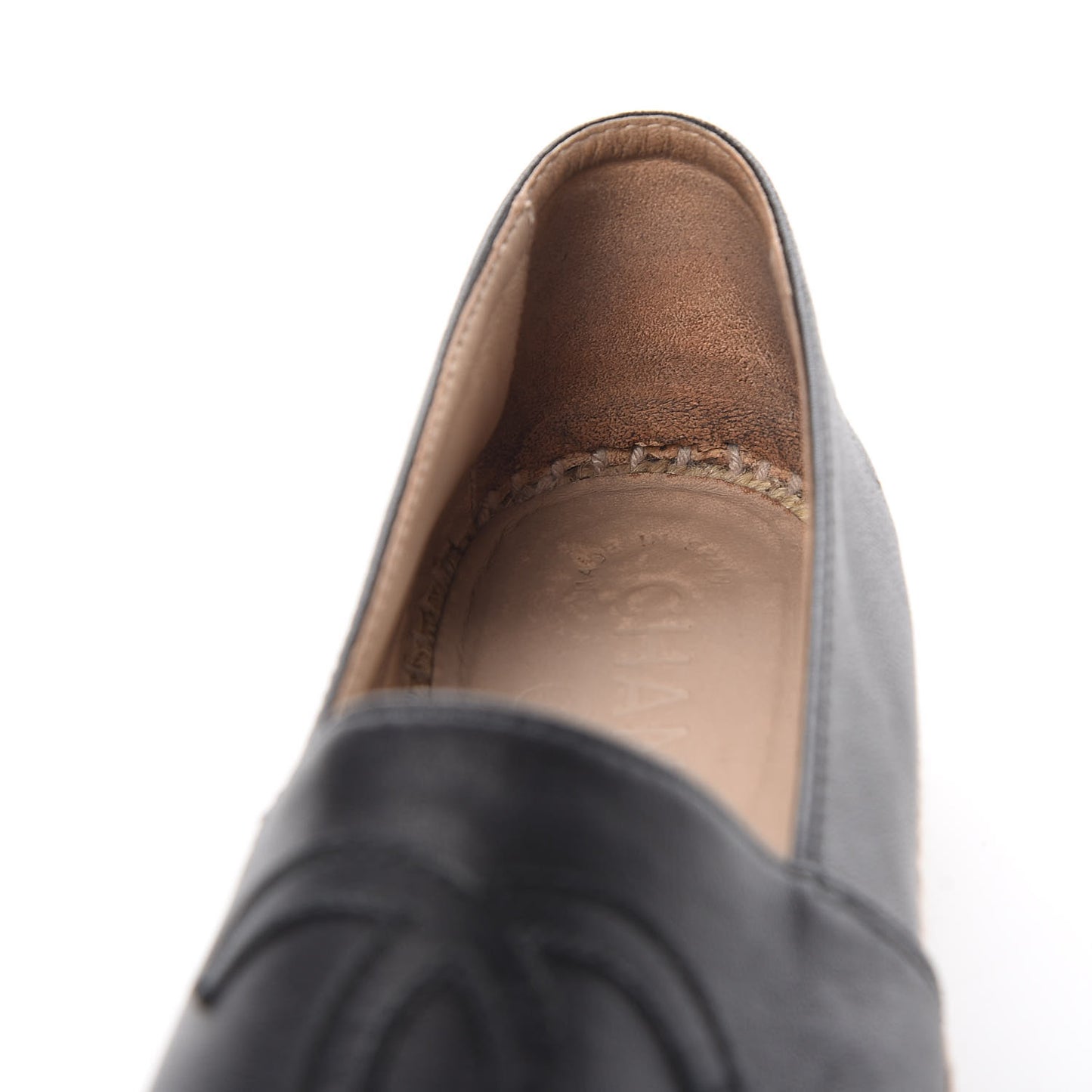 Lambskin CC Espadrilles 37 Black