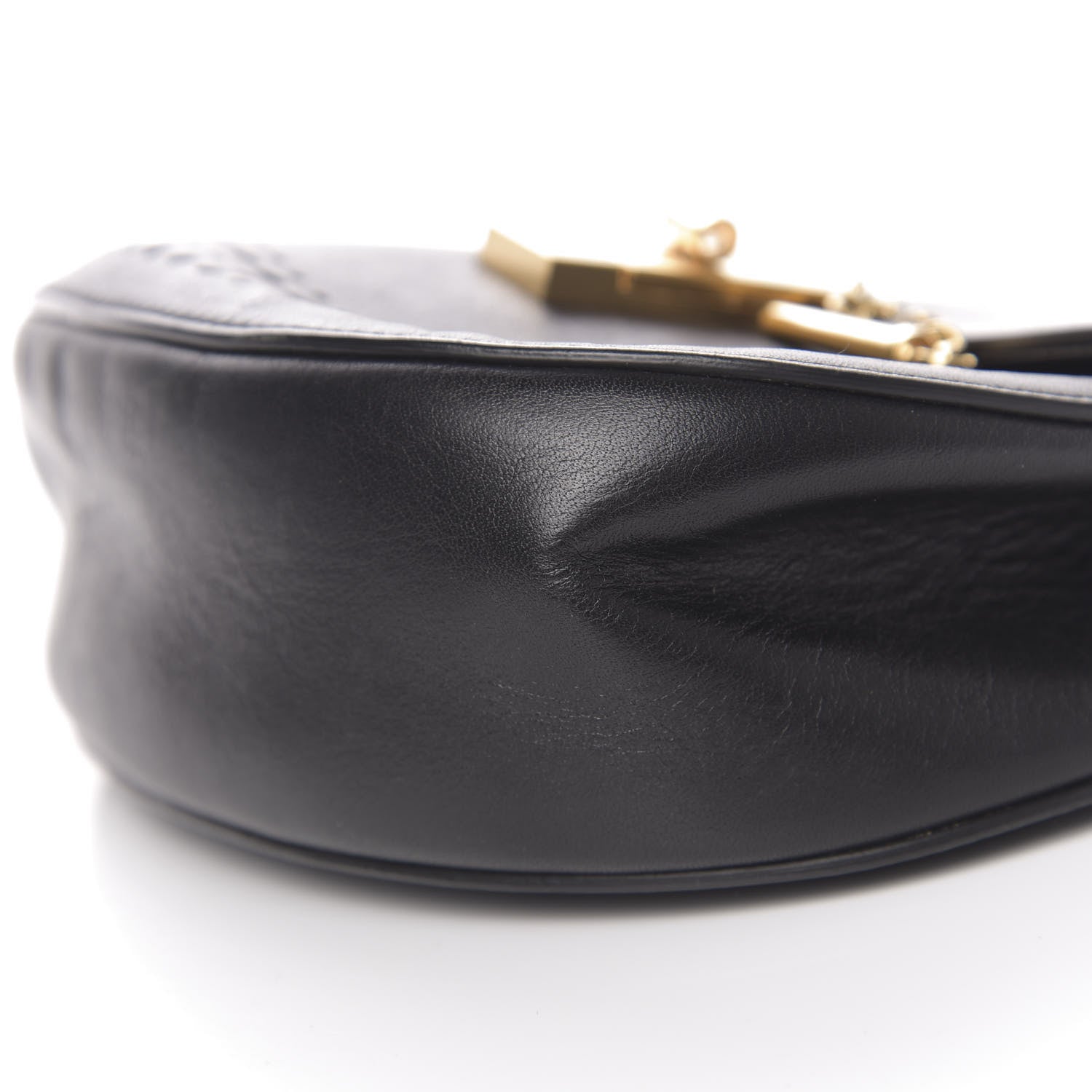 Chloe Calfskin Perforated Drew Shoulder Bag Black 19 of 20