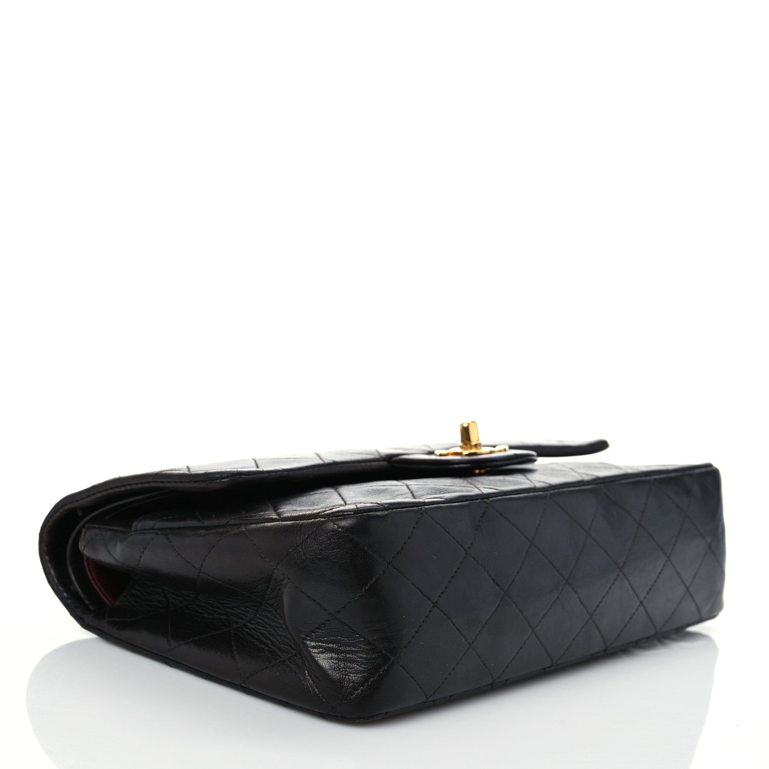 Chanel Lambskin Quilted Medium Double Flap Black 4 of 14