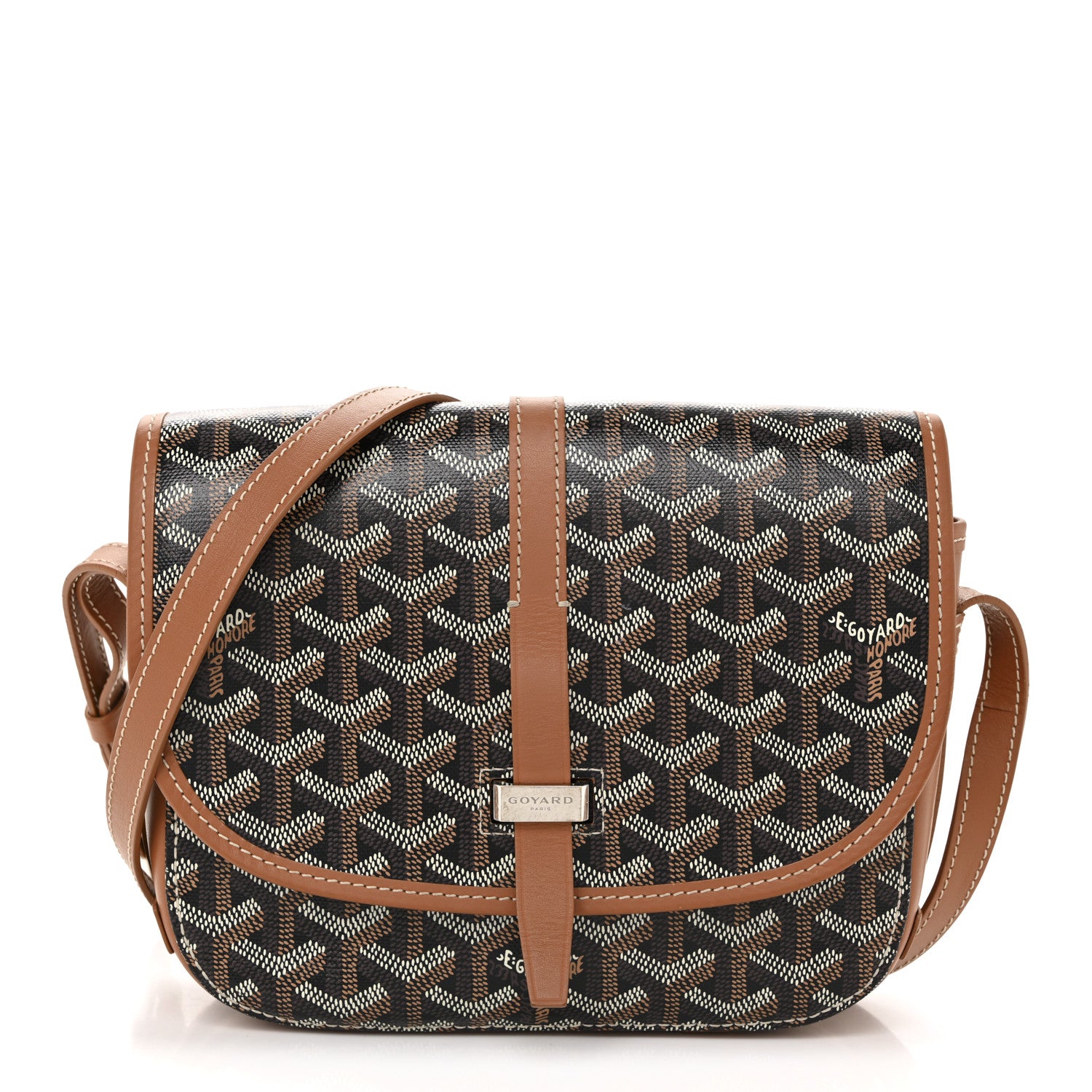 Goyard Goyardine Belvedere II PM Messenger Bag Black Gold 1 of 12