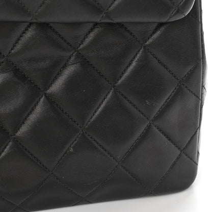 Chanel Lambskin Quilted XL Jumbo Single Flap Black 16 of 21