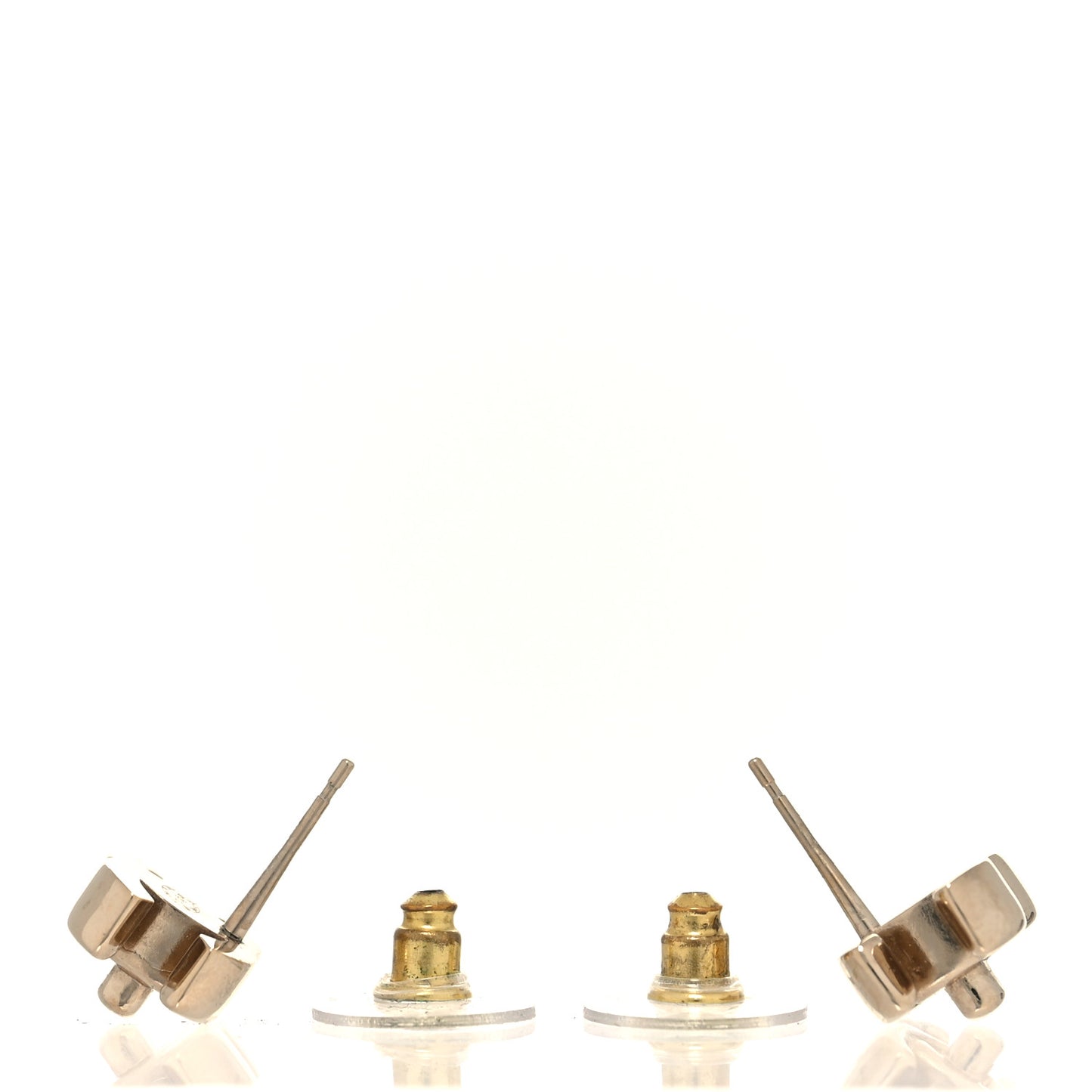 Metal CC Turnlock Earrings Gold