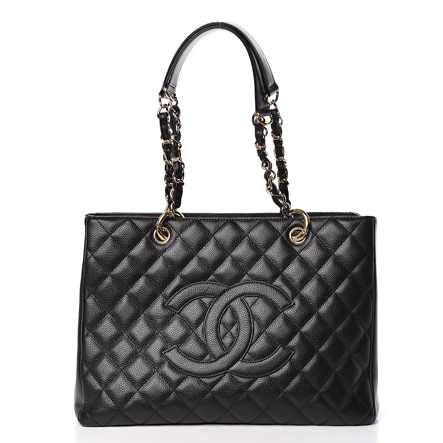 Chanel Caviar Quilted Grand Shopping Tote GST Black 1 of 10