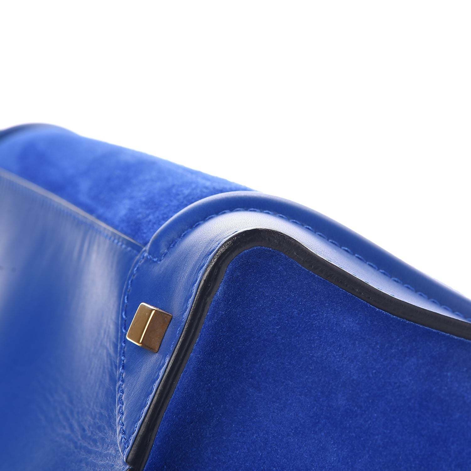 Celine Smooth Calfskin Suede Mini Luggage Royal Blue 14 of 15