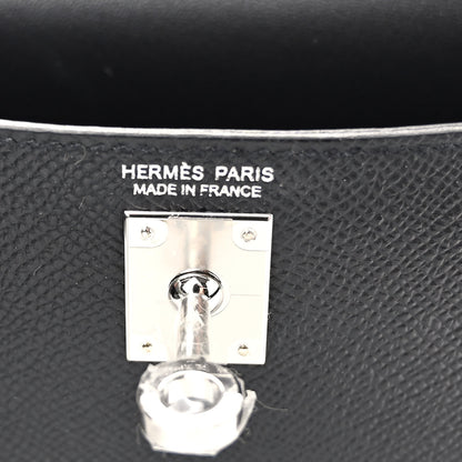 Hermes Epsom Mini Kelly Sellier 20 Black 6 of 12