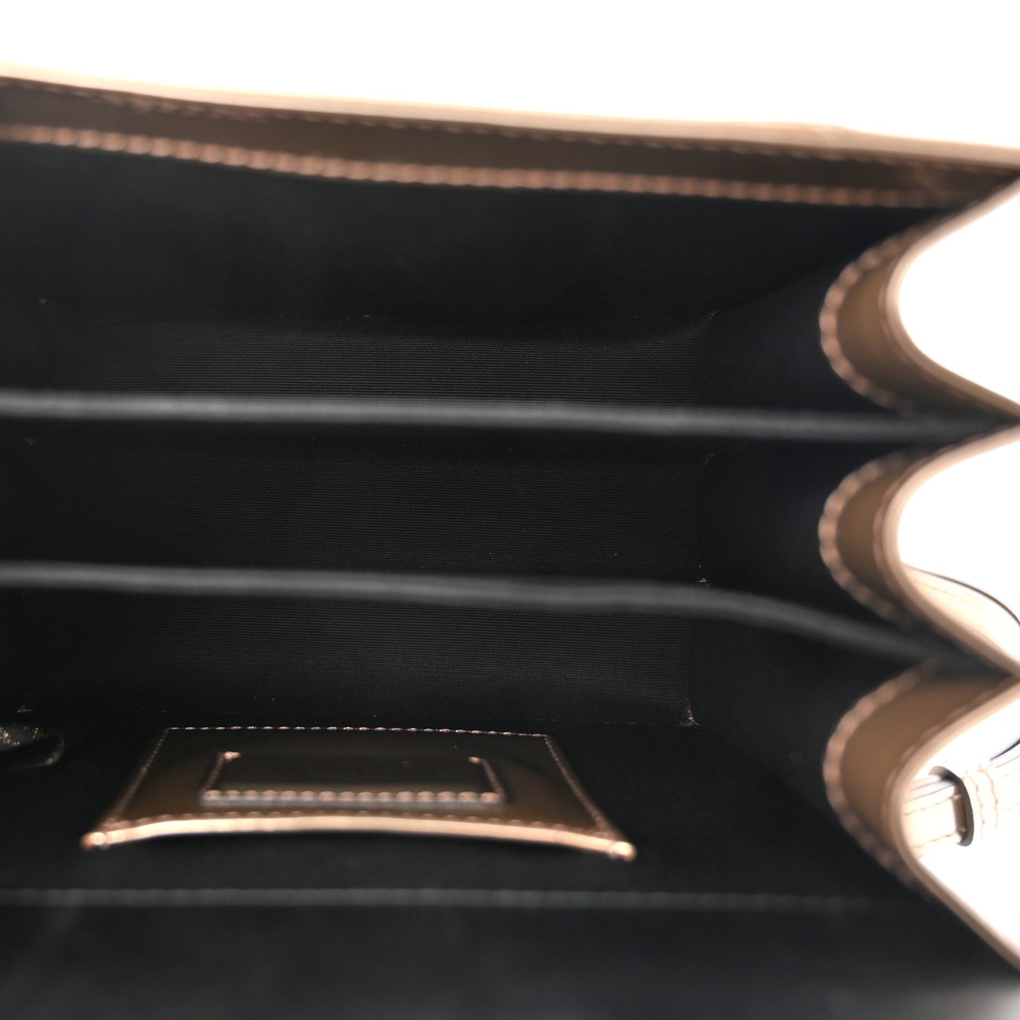 Metallic Calfskin Serpenti Forever Top Handle Bronze