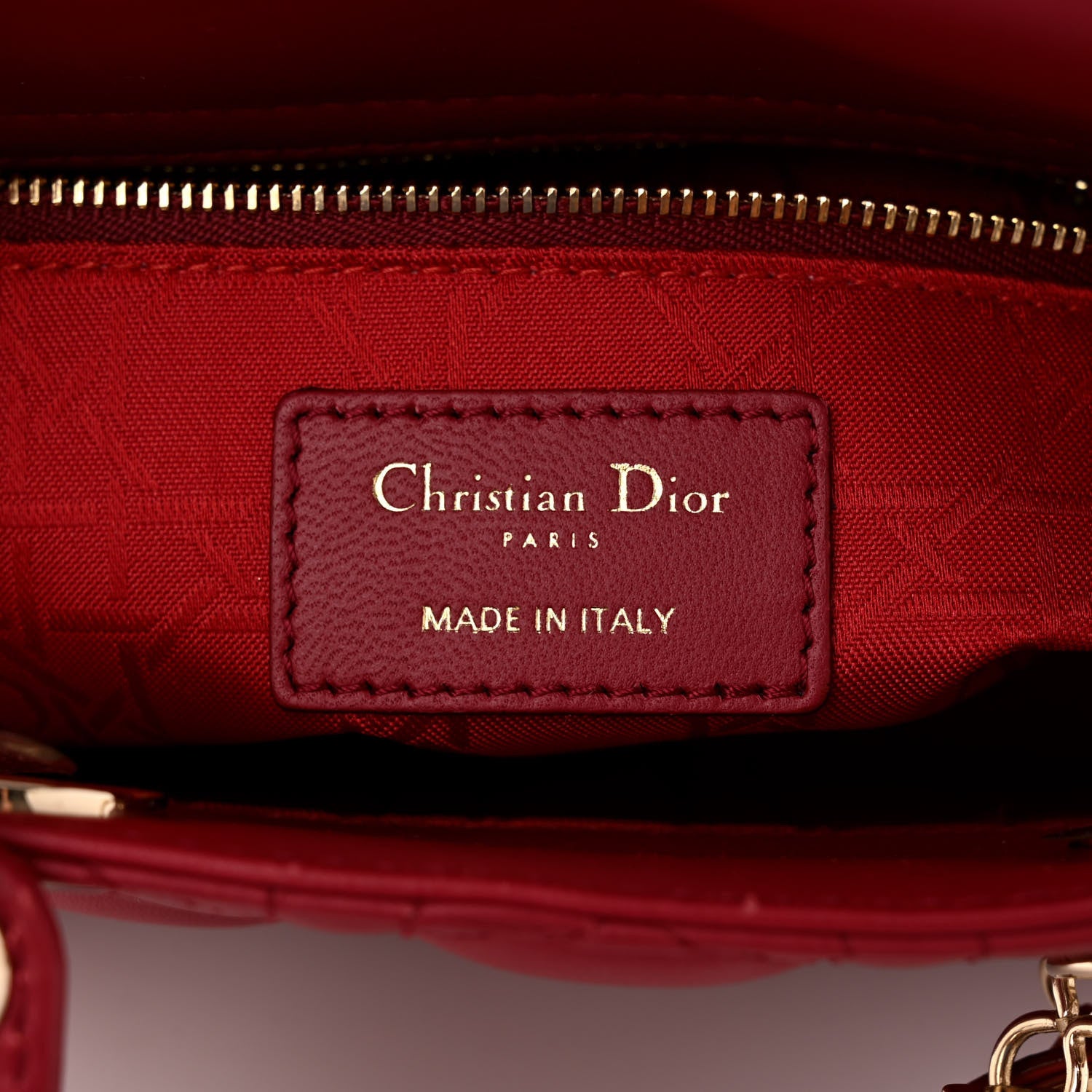 Christian Dior Lambskin Cannage Small My ABCDior Lady Dior Red 6 of 10