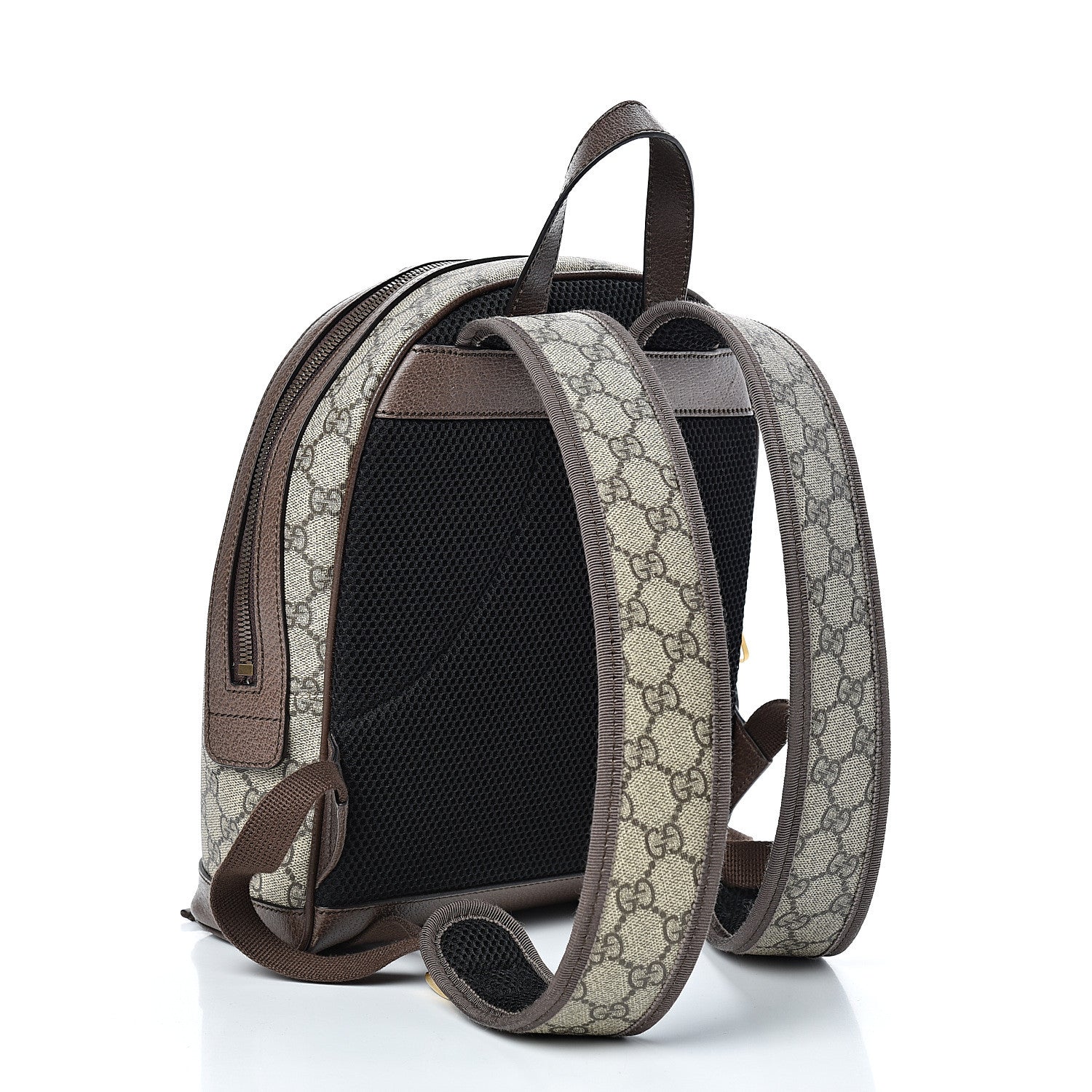 Gucci GG Supreme Monogram Calfskin Web Small Ophidia Day Backpack Beige Ebony New Acero 2 of 10