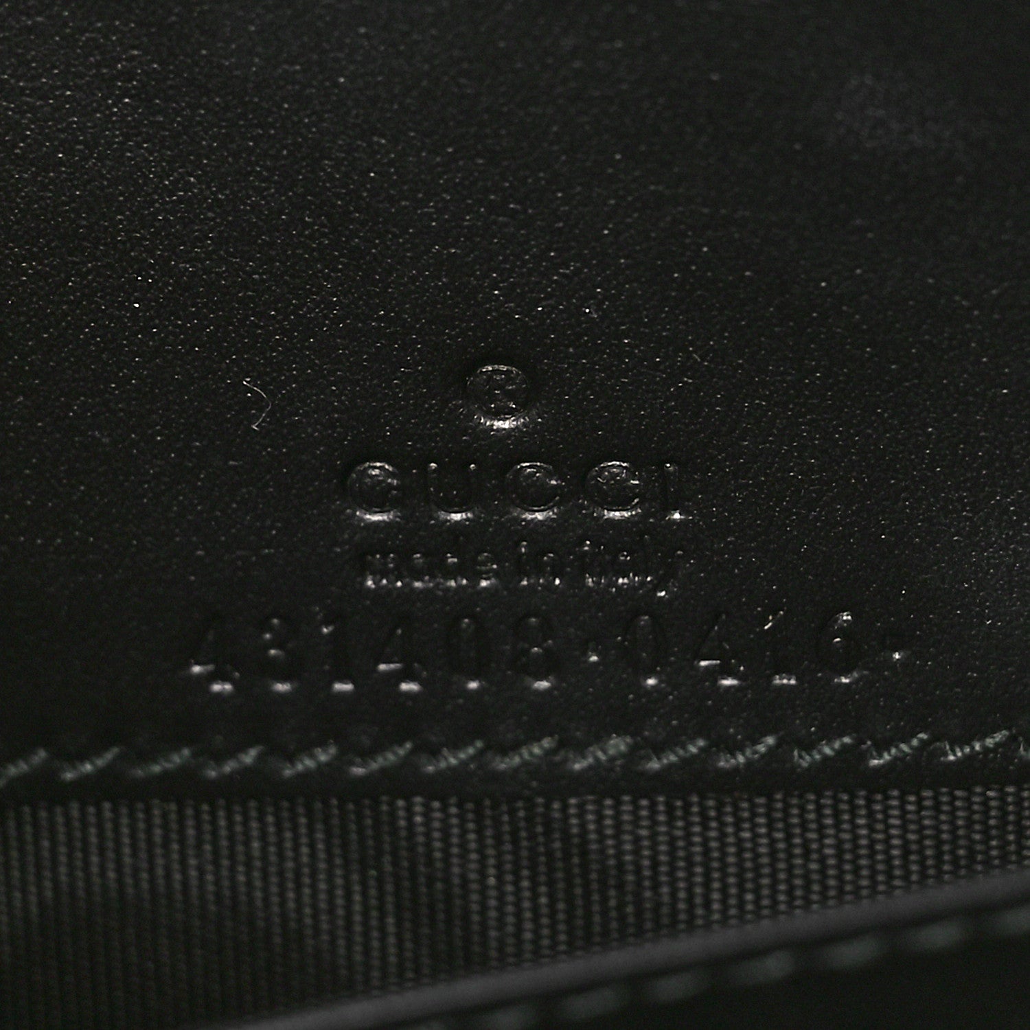 Gucci Guccissima Signature Bowy Chain Wallet Black 6 of 13