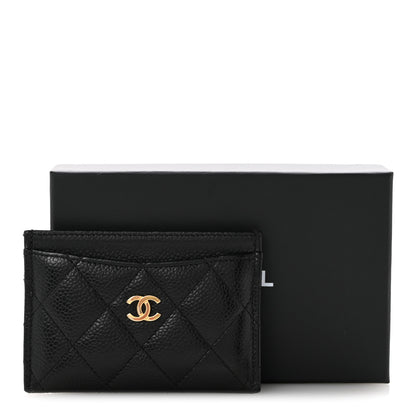 Chanel Caviar Quilted Card Holder Black 11 of 11