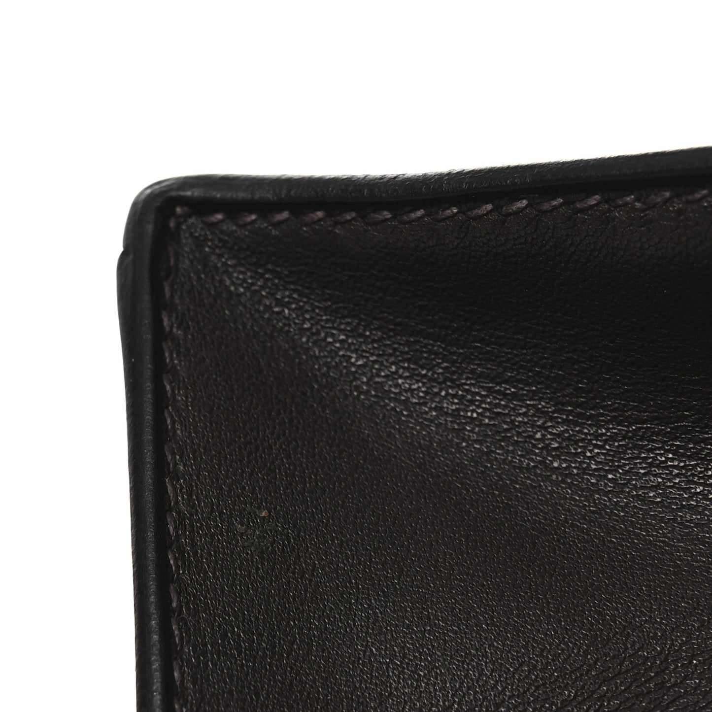 Tadelakt Kelly Pochette Clutch Chocolate