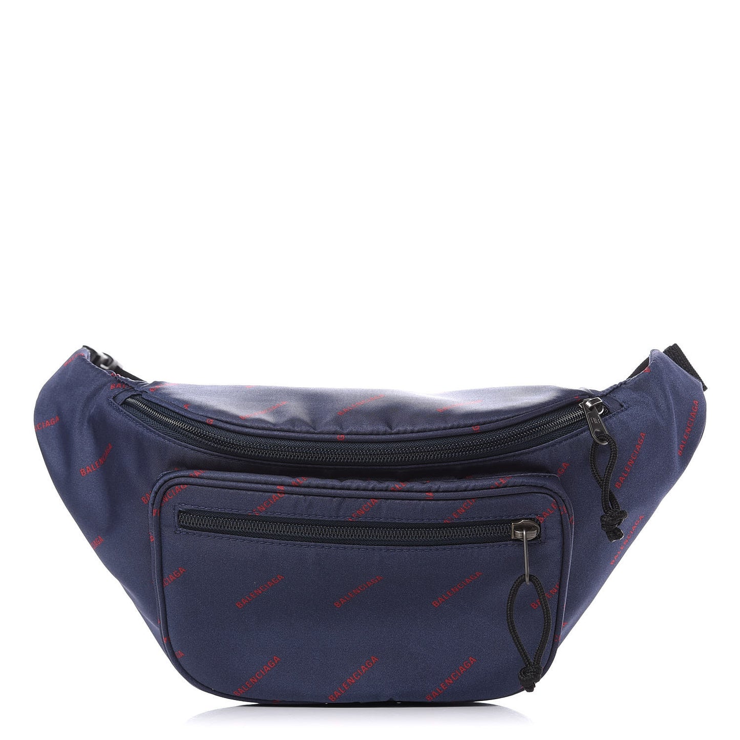 Twill Nylon Allover Logo Explorer Beltpack Bleu Canopee Rouge