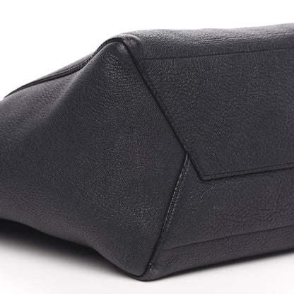 Celine Soft Grained Calfskin Sangle Bucket Bag Navy Blue 7 of 17