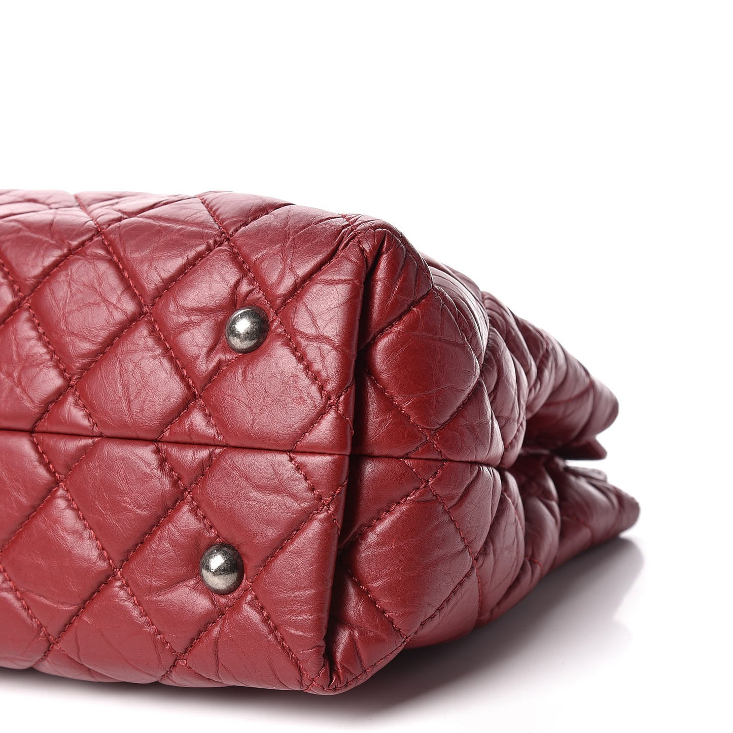 Aged Calfskin Quilted Reissue 2.55 Tote Red