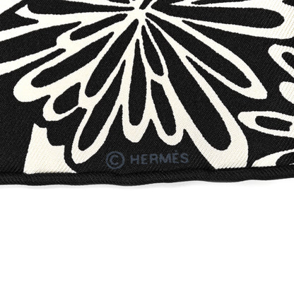 Hermes Silk The Three Graces Zoom Scarf 45 Blanc Casse Black 2 of 4