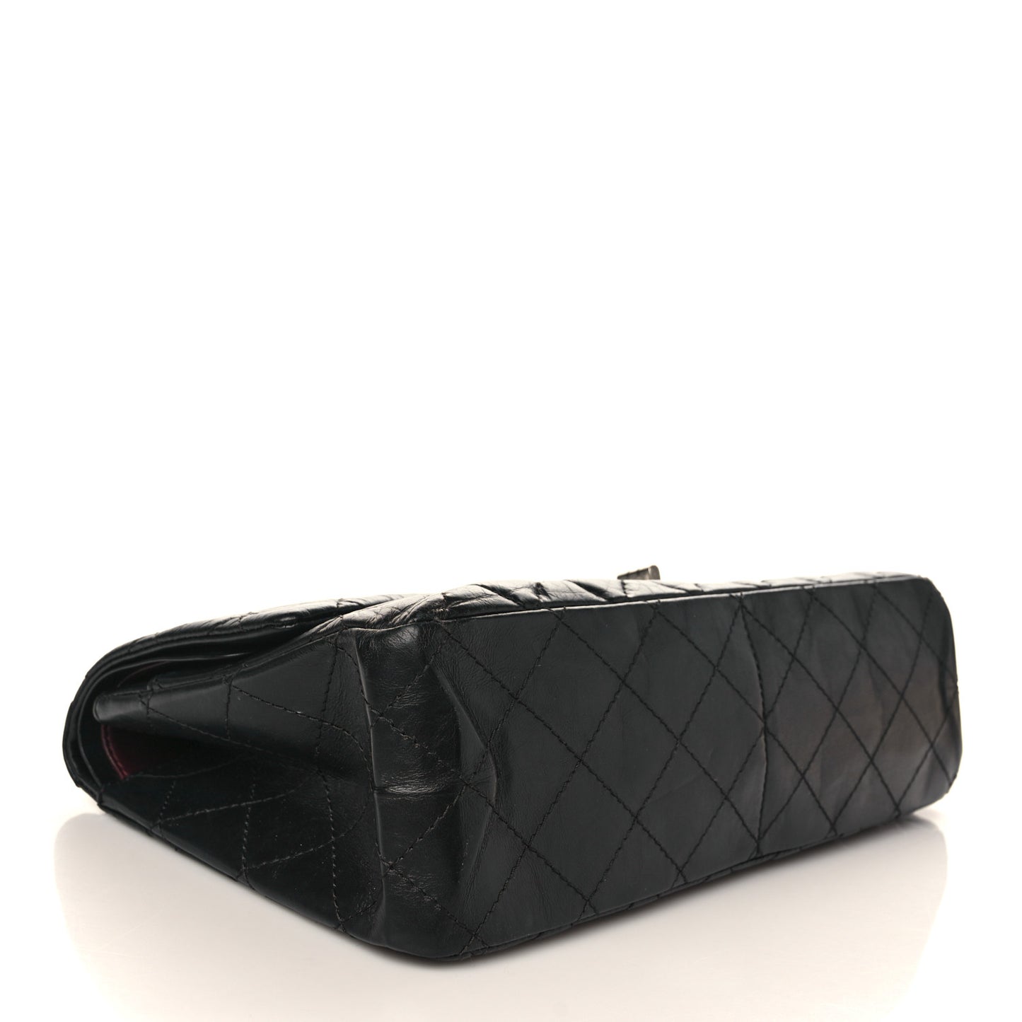 Aged Calfskin Quilted 2.55 Reissue 226 Flap Black