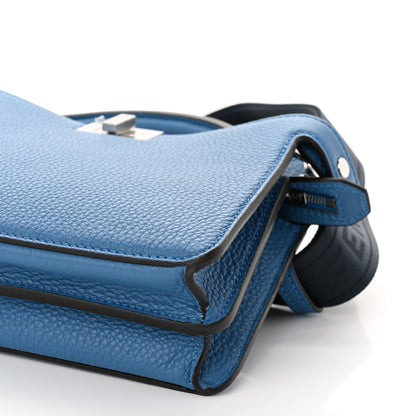 Fendi Cuoio Romano Vitello Cover Bi-Color Peekaboo I See U X Cross Satchel Blue 10 of 10