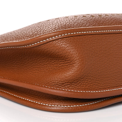 Hermes Taurillon Clemence Evelyne III PM Gold 7 of 9