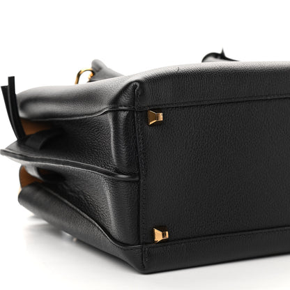 MCM Grained Calfskin Medium Milla Tote Black 9 of 11