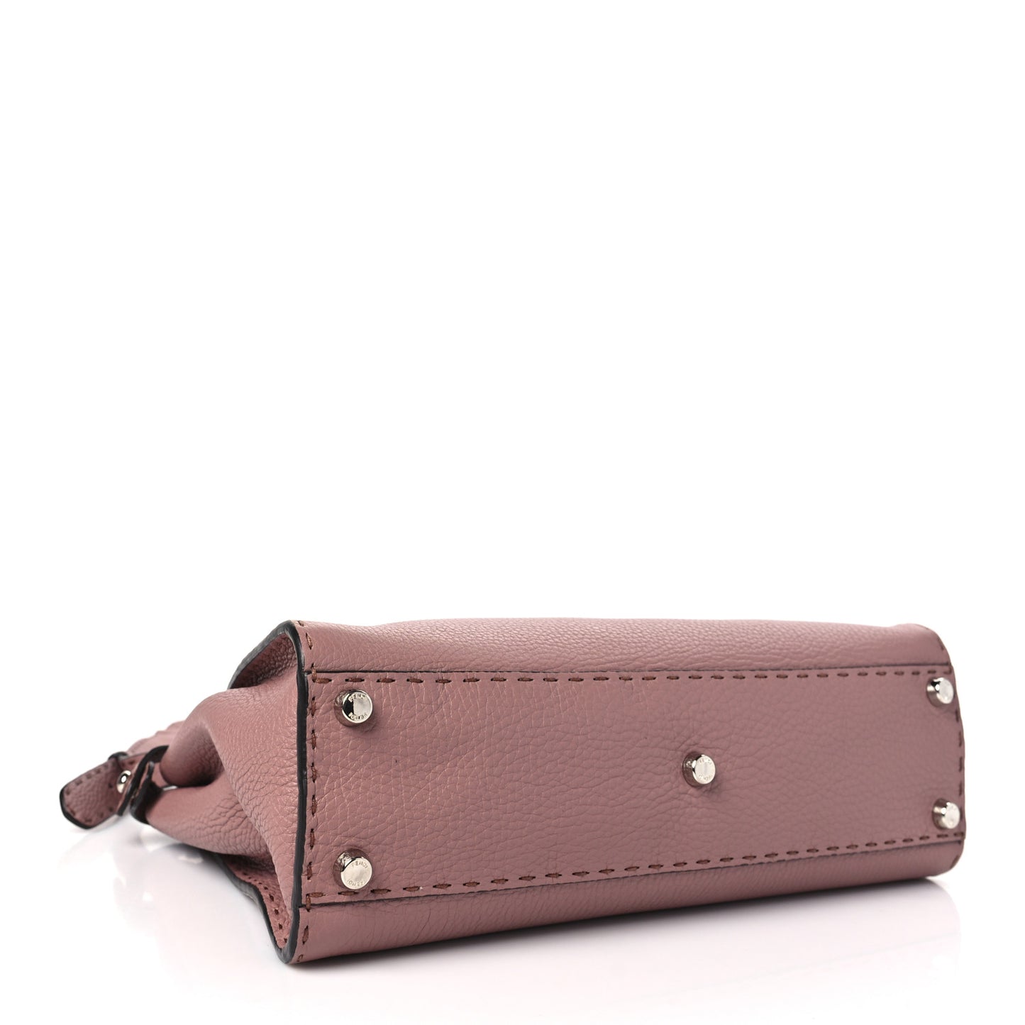 Cuoio Romano Selleria Bi-Color Medium Peekaboo Iconic Satchel English Rose Camelia