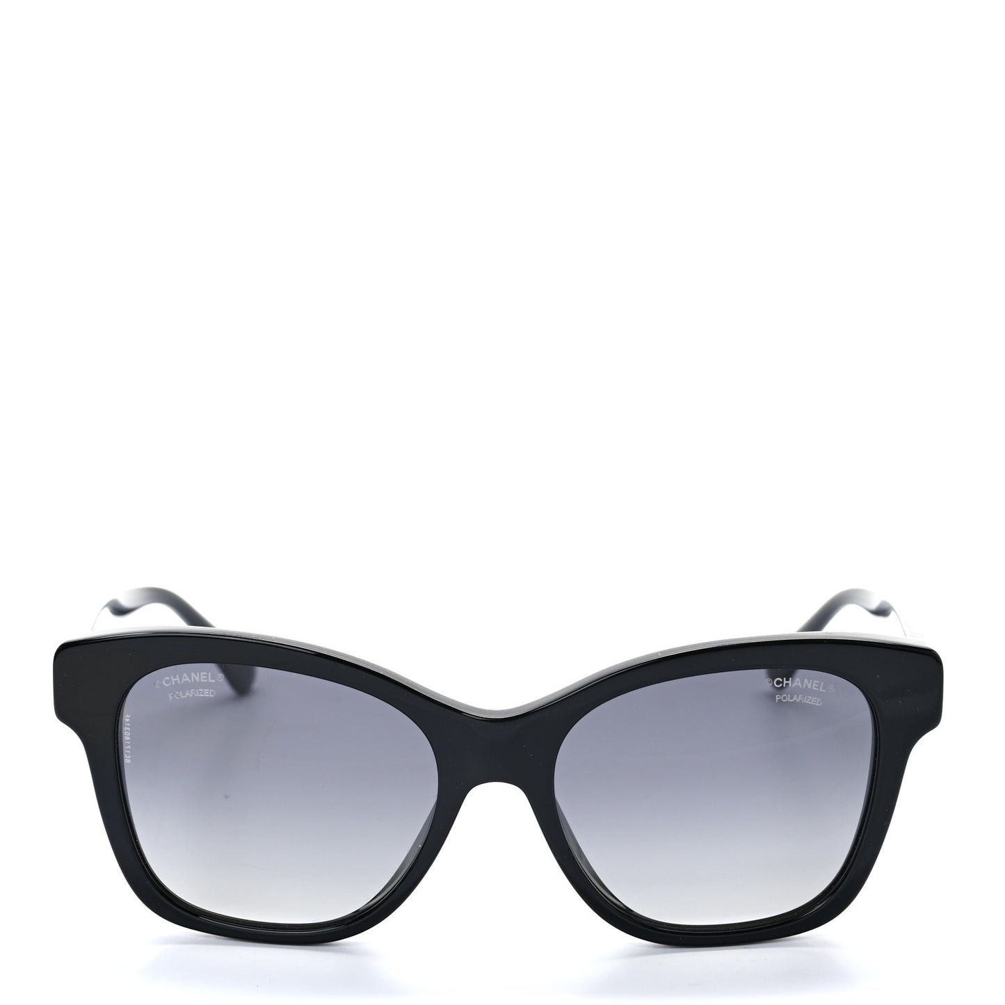 Acetate Polarized Pearl CC Square Sunglasses 5482-H-A Black