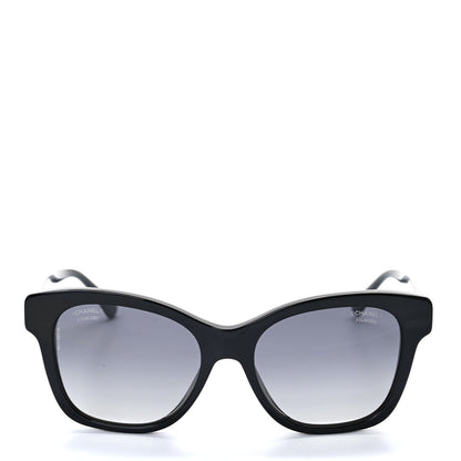 Chanel Acetate Polarized Pearl CC Square Sunglasses 5482-H-A Black 2 of 7
