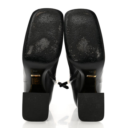 Gucci Nappa Horsebit Ankle Boots 39.5 Black 5 of 8