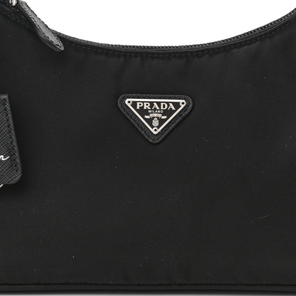 Prada Tessuto Nylon Mini Re-Edition 2000 Bag Black 7 of 9